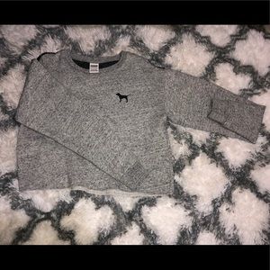 Marled grey, mesh back VS top.